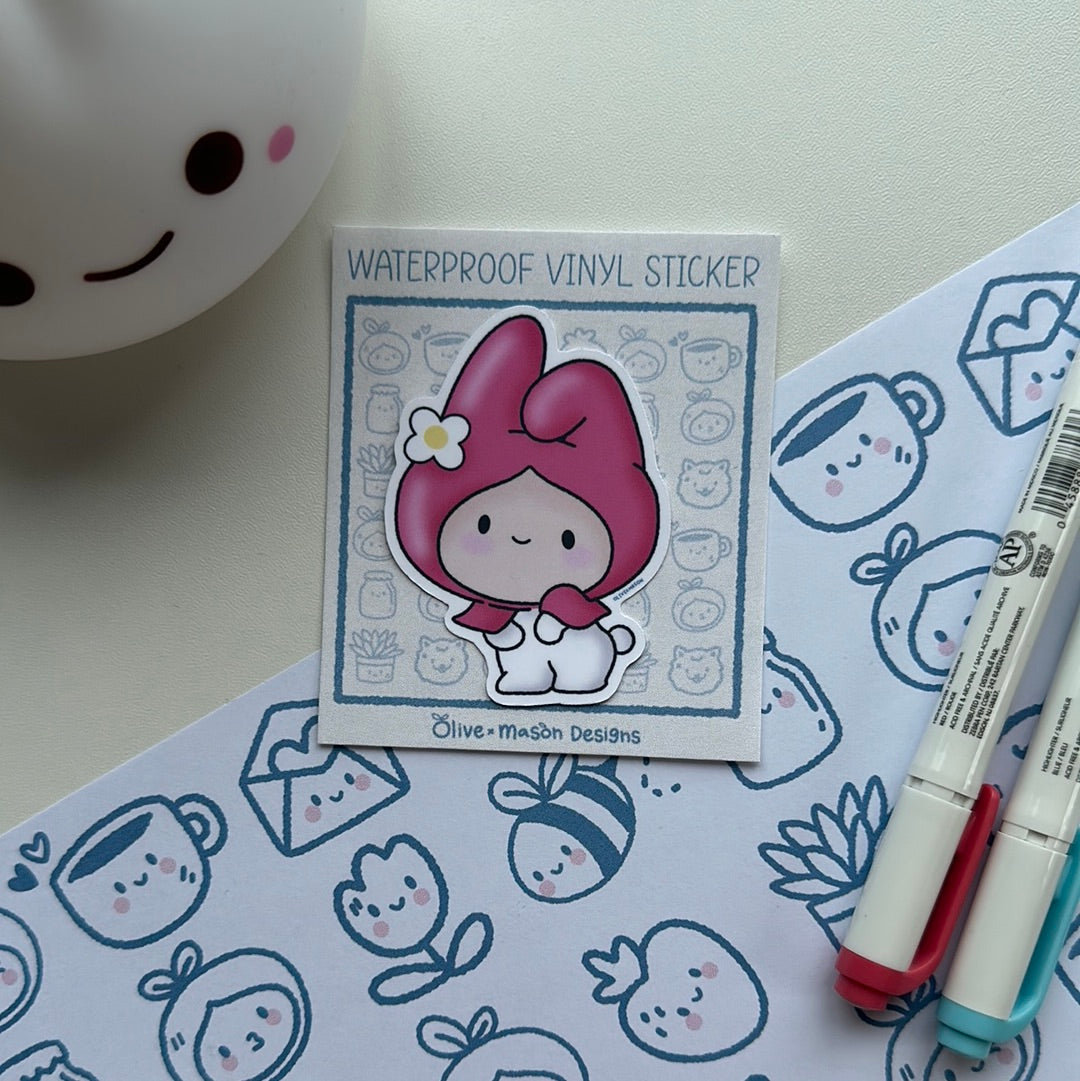 Kitty & Friends Waterproof Vinyl Sticker Set